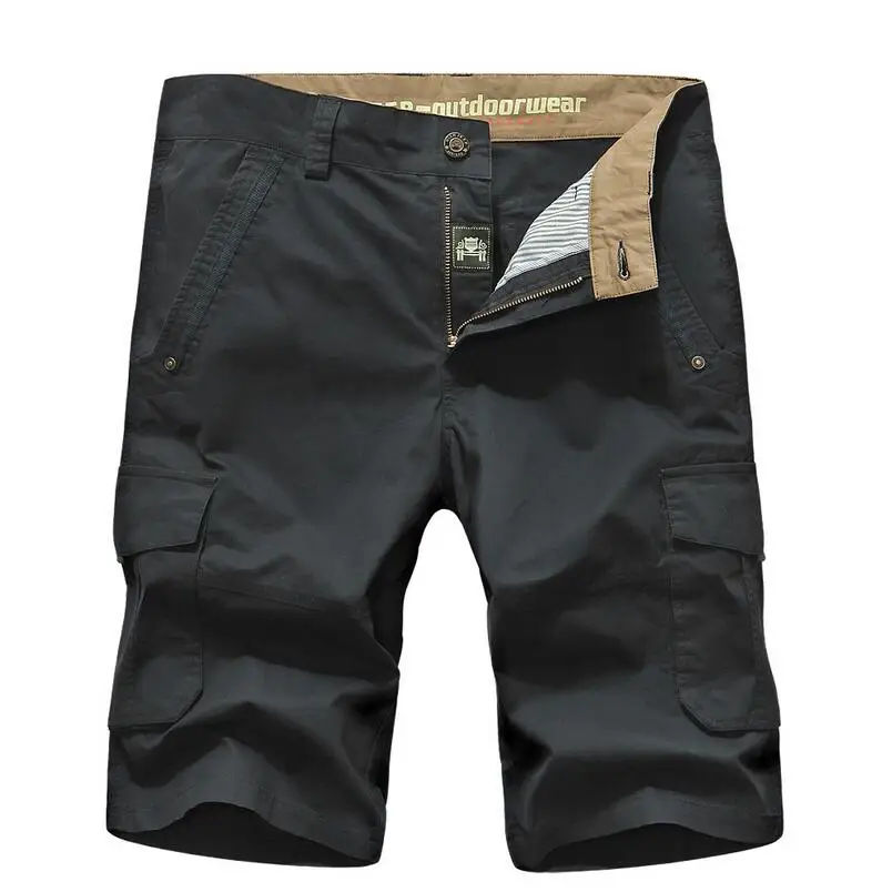 

Brand NianJeep Plus size 42 shorts for men 100% cotton 2018 cool summer casual men's beach clothing military big pockets