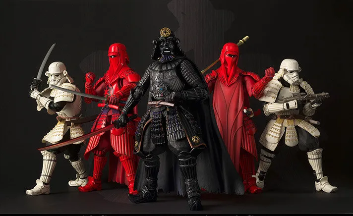 

Star War Black Knight Darth Vader Imperial Stormtrooper Red Royal Guard Figure SIC MOVIE REALIZATION Action Figure Doll Toy