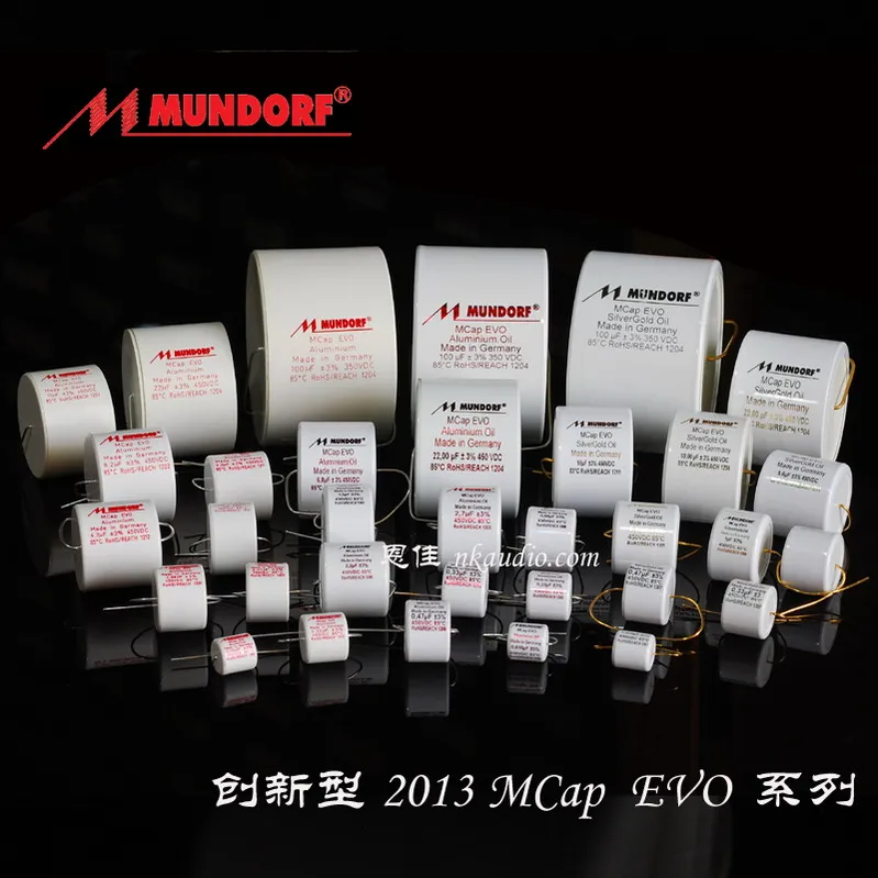 

1bag/2pcs Mundorf Mcap EVO Series Audio Coupled Capacitors, Frequency Division Capacitors 0.01UF-100UF free shipping