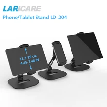 LARICARE aluminum tablet/phone stand holder champ for ipad/phone, rotatable adjustable tablet support car stand holder LD-204D