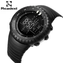 Relogio masculino Readeel Брендовые повседневные мужские наручные часы цифровой светодиодный водонепроницаемые часы уличные многофункциональные мужские спортивные часы