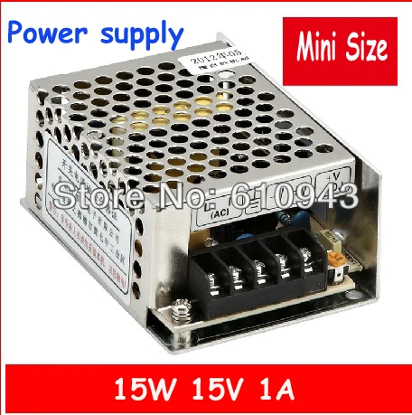 

MS-15W-15 Mini size Switching Power Supply 15W 15V 1A in stocks