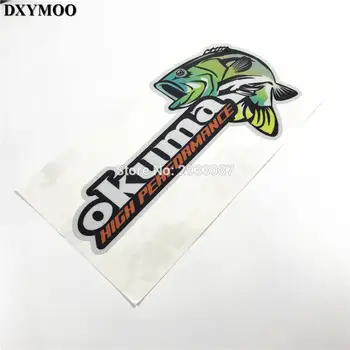 

Car Styling Funny Go Fishing Car Sticker Car Vinyl Tape Sticker Decals for Okuma