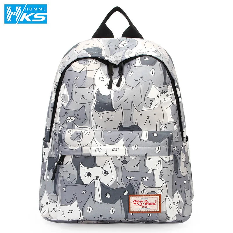 

2019 Fashion Backpack School Bags for Teenage Girls Travel Backpack Bags Canvas Printting Rucksack Laptop Backpack Waterproof