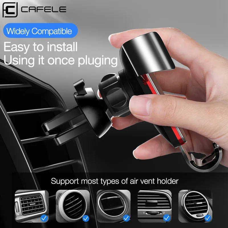 CAFELE luxus Neueste Schwerkraft Auto Telefon Halter Stehen für iPhone Samsung huawei Xiaomi Alumin