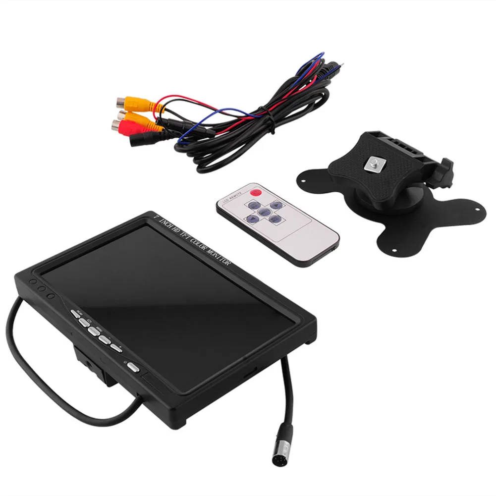 

Car Auto 7" TFT LCD Panel Color Rear View Vehicle Monitor Digital Display W/HDMI +VGA For DVD GPS 800x480