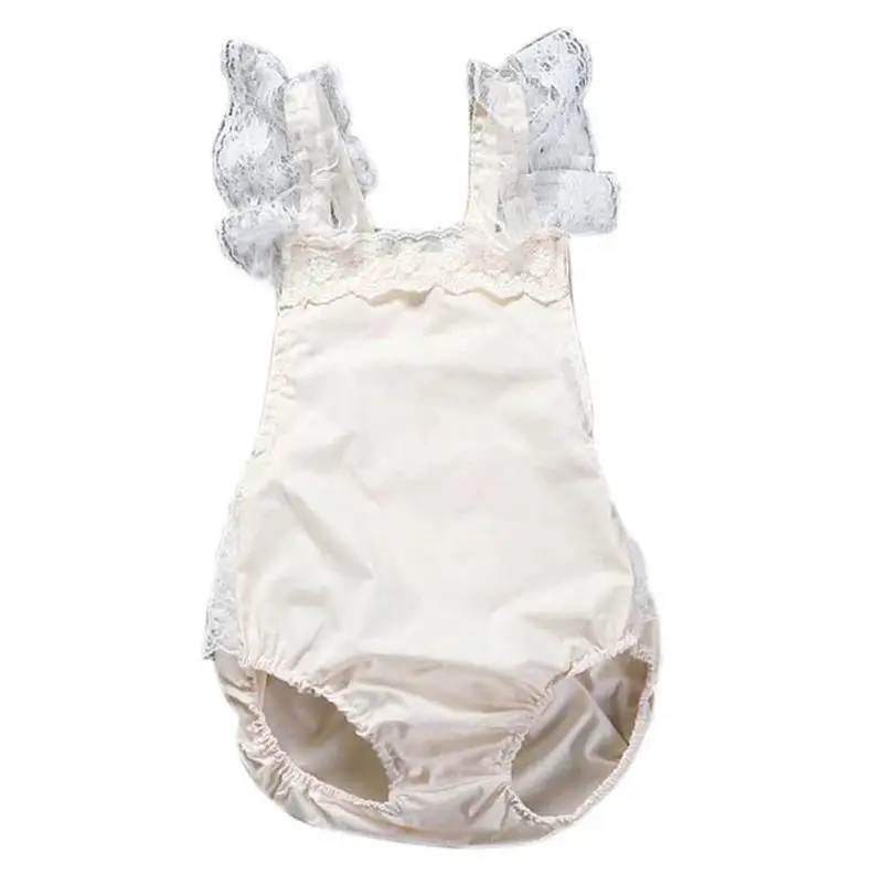 Newborn Baby Girls Floral Backless Lace Ruffle Romper Jumpsuit Sunsuit Clothes Summer Quantity