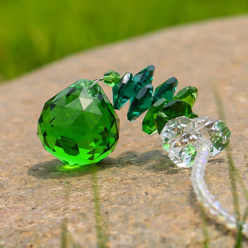 H& D зеленый Ловец Солнца фэн-шуй кристаллы окна Suncatcher Радуга производитель с 30 мм кристаллическая Призма люстры мяч