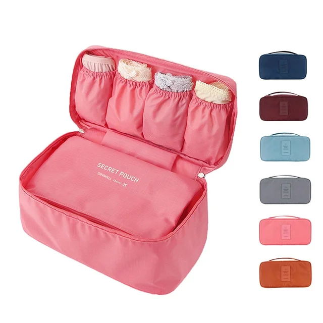 storage bags Travel Necessity Accessories Storage Bag For Underwear Clothes Lingerie Bra Organizer Cosmetic Pouch Suitcase Case