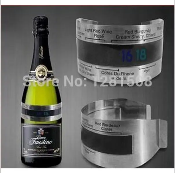 

Stainless Steel Wine Bracelet Thermometer (4--24'C), red wine temperature sensor for beer homebrewing