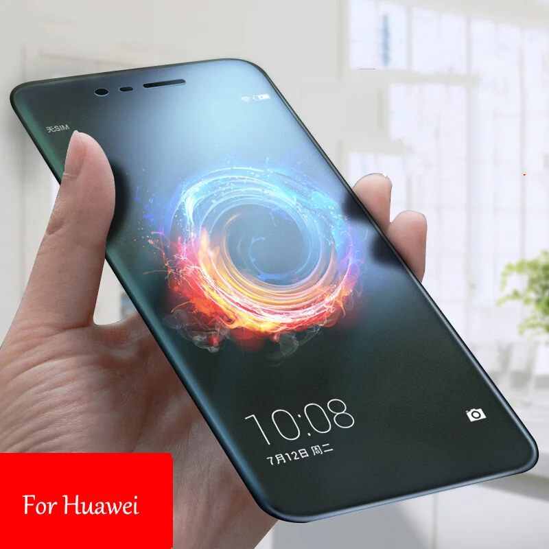 EXUNTON 2.5D матовое закаленное стекло для huawei Honor 7X 7A 7C Y5 2018 Enjoy 8E Lite без отпечатков
