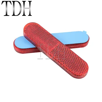 

Red And Yellow Plastic Reflective Safety Warning Self-adhesive Tape Sticker For most Motorcycles ATV Bikes Car Trailers
