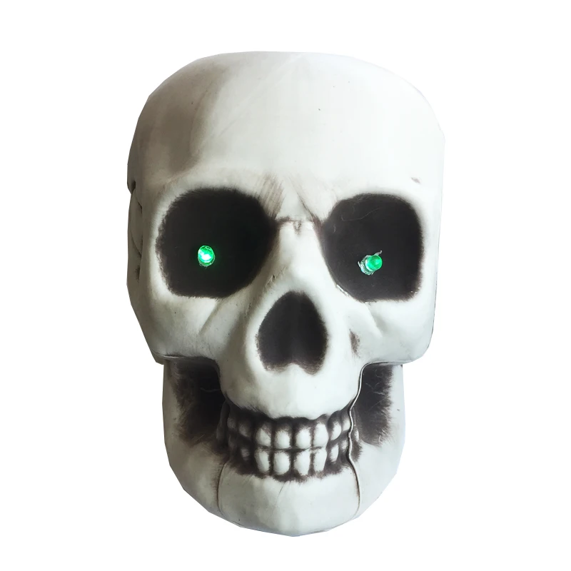 120skull with green led light 2