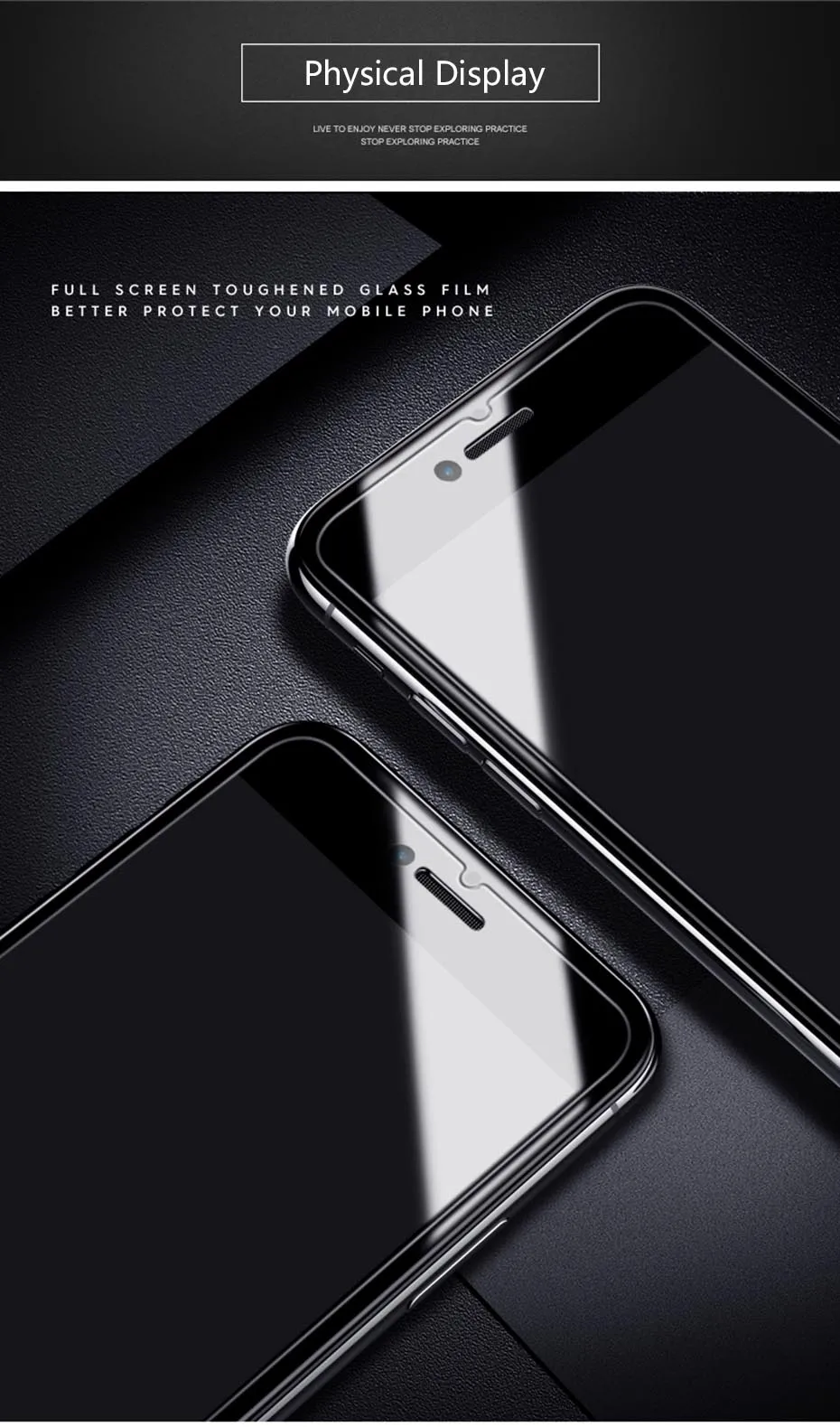 MOUSEMI 2.5D 9H Glass For iPhone 6 6s Plus Glass Protection For Apple iPhone X Screen Protectors, Tempered Glass For iPhone 6 6s (12)