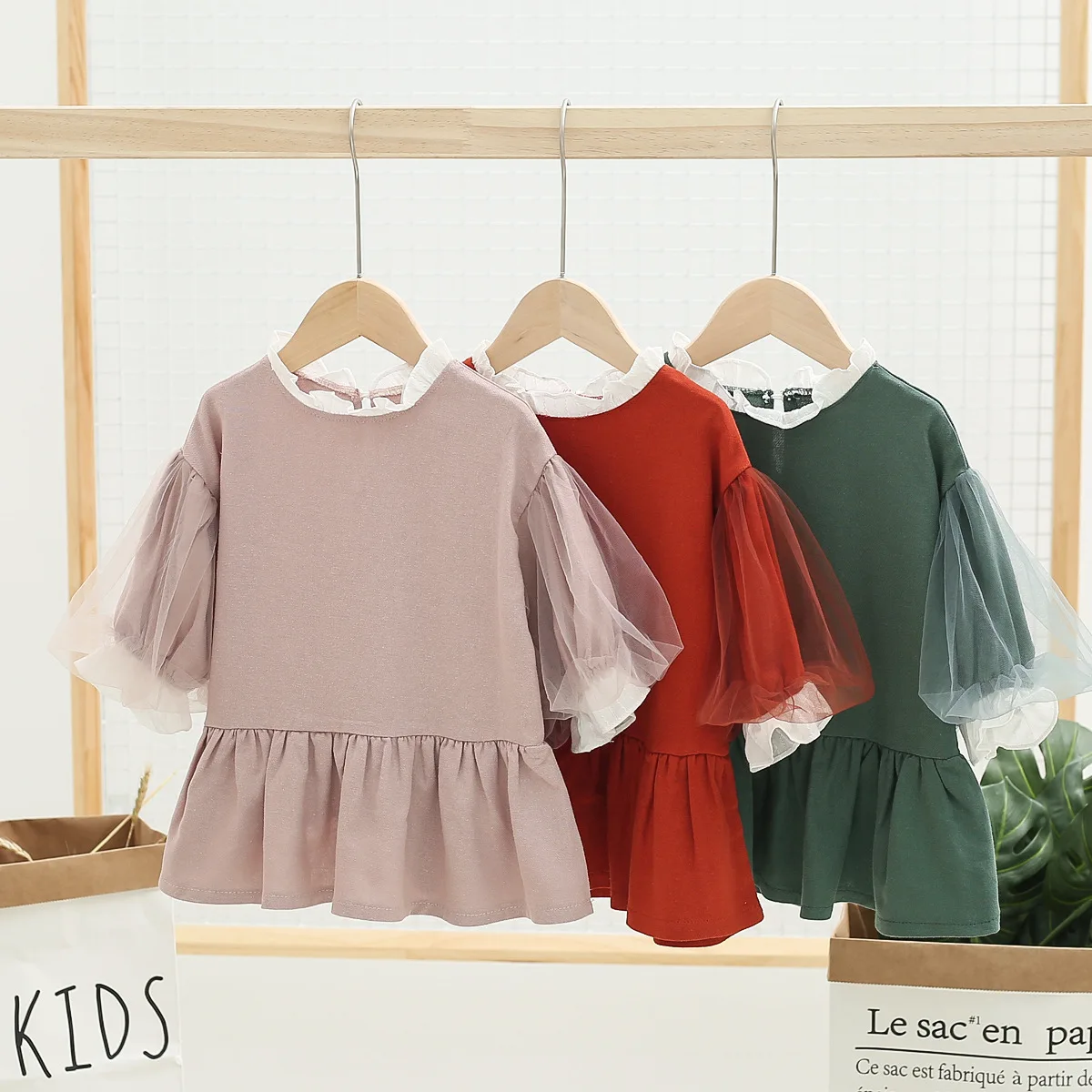 

Baby Dress 2019 Summer New Girls Fashion Infantile Dresses Cotton Children's Clothes Mesh Kids Clothing Princess Dress