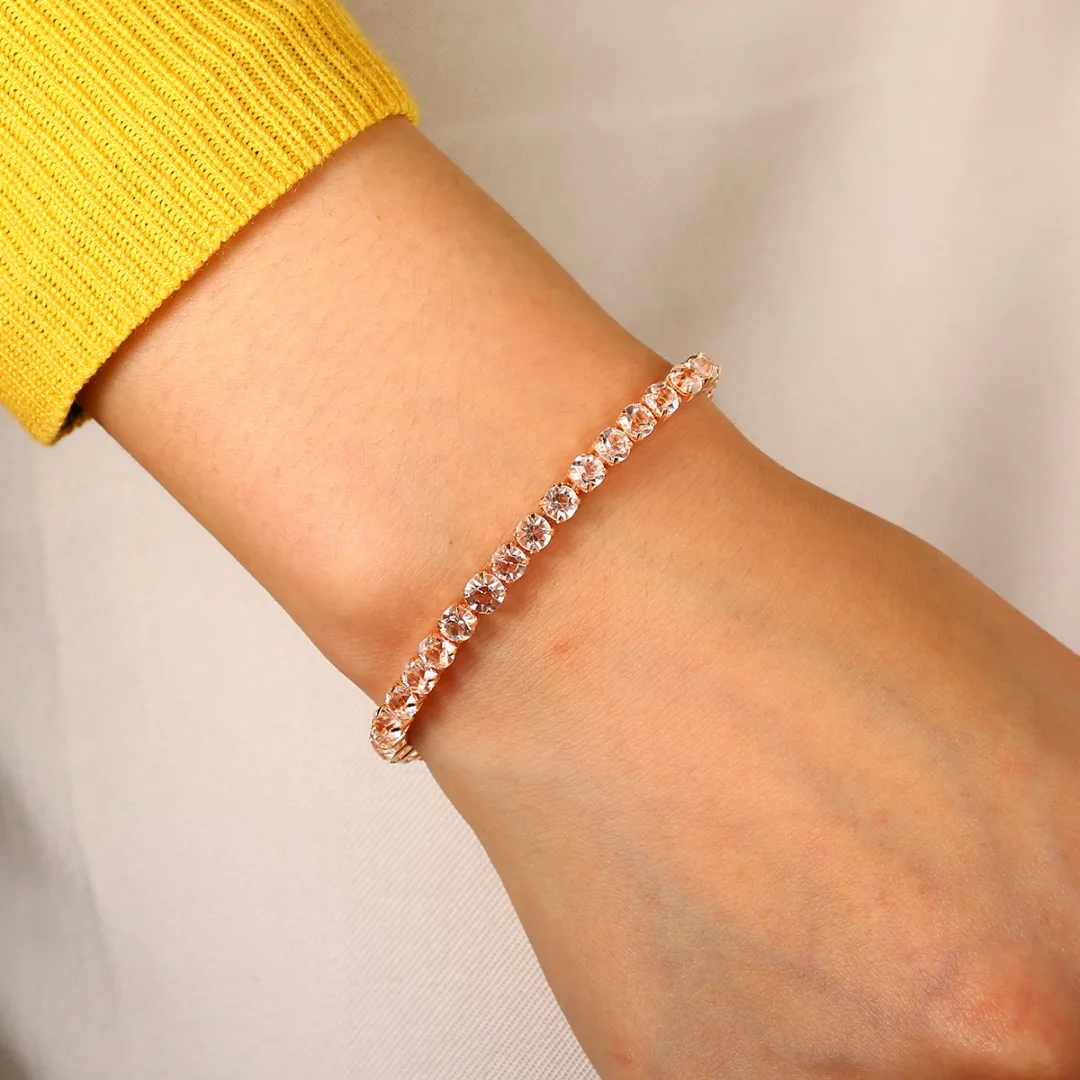 New Fashion Tennis Bracelet For Women Multicolor Cubic Zirconia Charm Bracelets & Bangles Femme Wedding Jewelry Crystal Bracelet