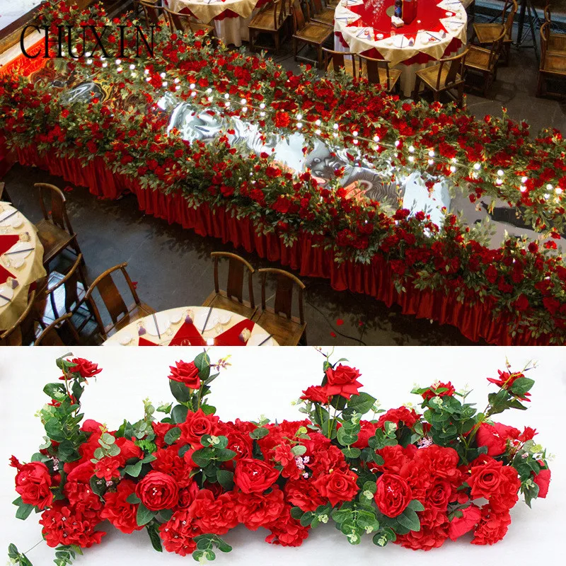 Aliexpress.com : Buy NEW Artificial Silk Rose Row DIY Wedding Road Guide Arch Decoration Fake