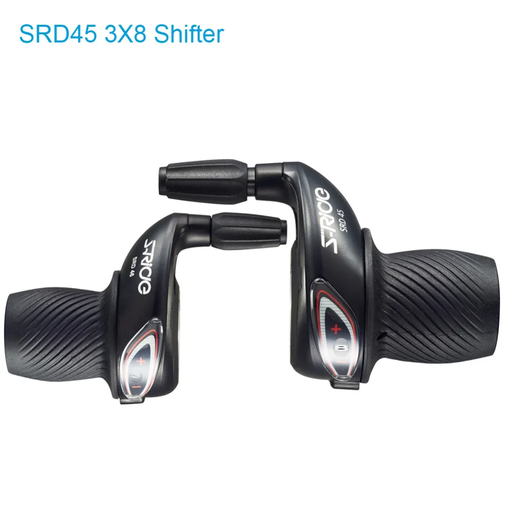 S Ride MTB Bicycle 3x8 Speed Twist Shifter Left /Right Twist Grip Gear Shifters Bike Derailleur