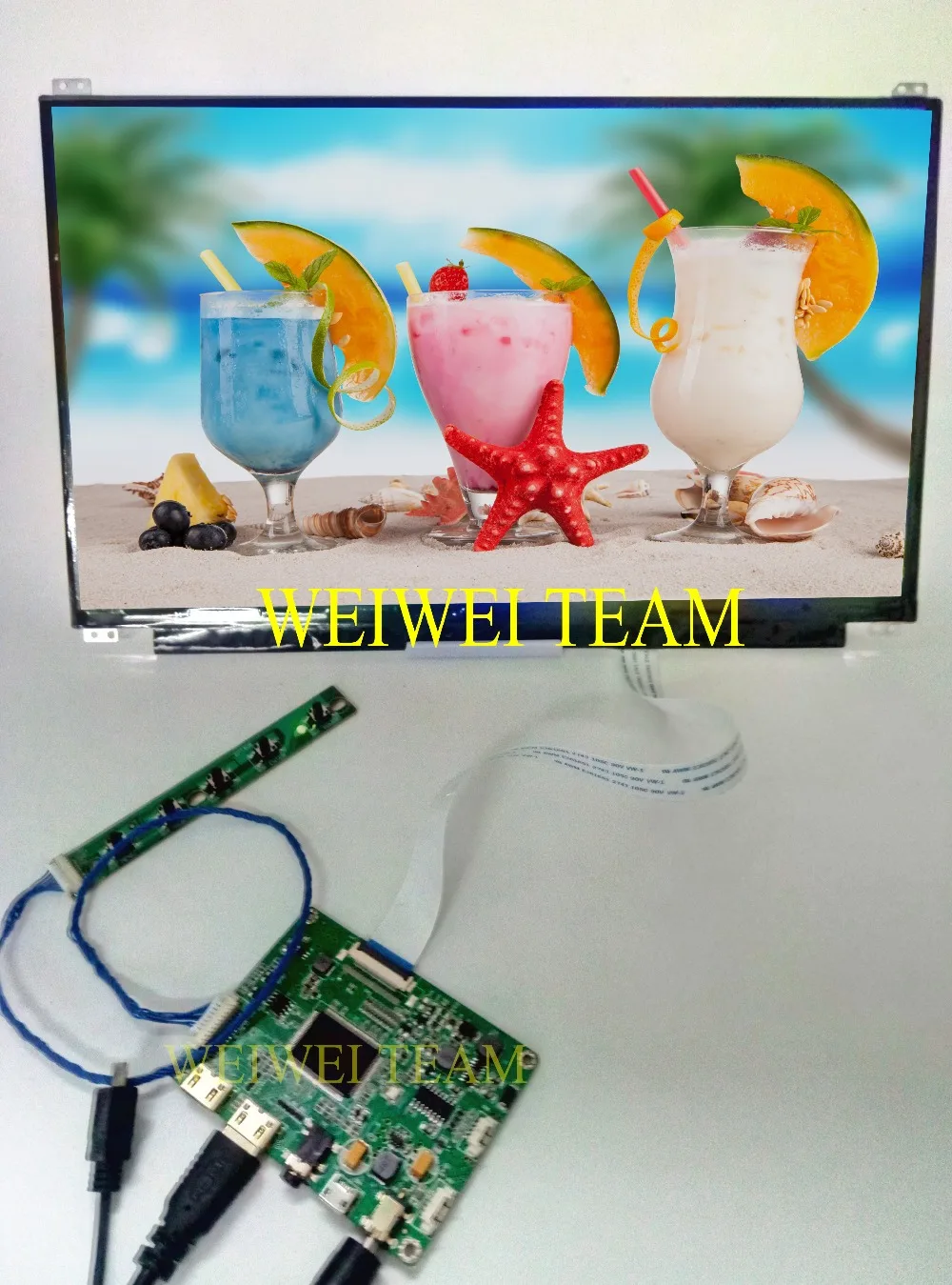 

13.3 inch 1920*1080 8 Bit Display Screen IPS 1080P HDMI LCD Module Car Raspberry Pi 3 Game PS4 Monitor DIY