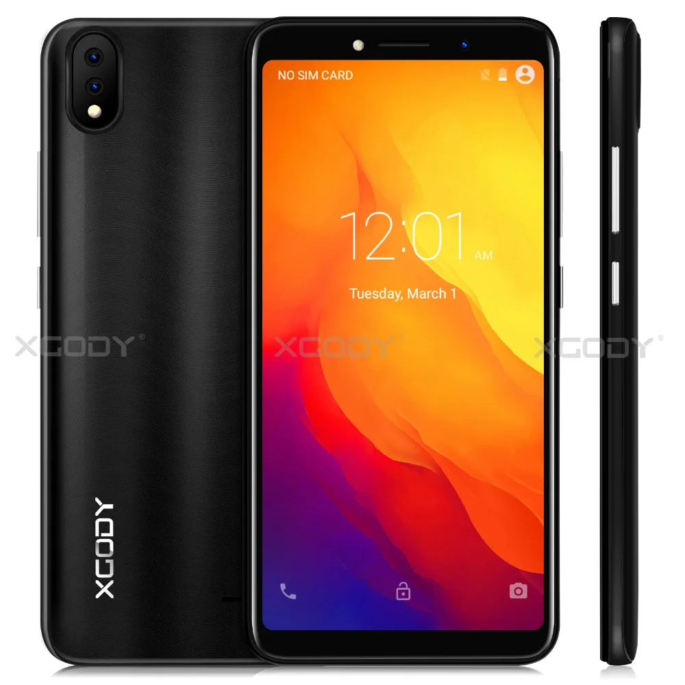 XGODY New 3G Mobile Phone 18:9 5.5 inch MTK6580 Quad Core 2GB RAM 16GB ROM 5MP Cameras Android 8.1 Smartphone XGODY New 3G Mobile Phone 18:9 5.5 inch MTK6580 Quad Core 2GB RAM 16GB ROM 5MP Cameras Android 8.1 Smartphone