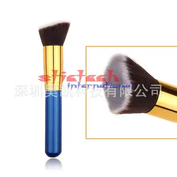 

by ems or dhl 100pcs professional makeup brush set New Silver Soft Synthetic Large Cosmetic Blending Foundation Makeup Brush