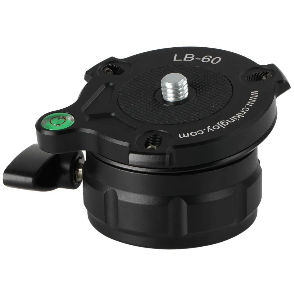 LB 60 Tripod Head Ball Head Camera Leveler Leveling Base for Tripod
