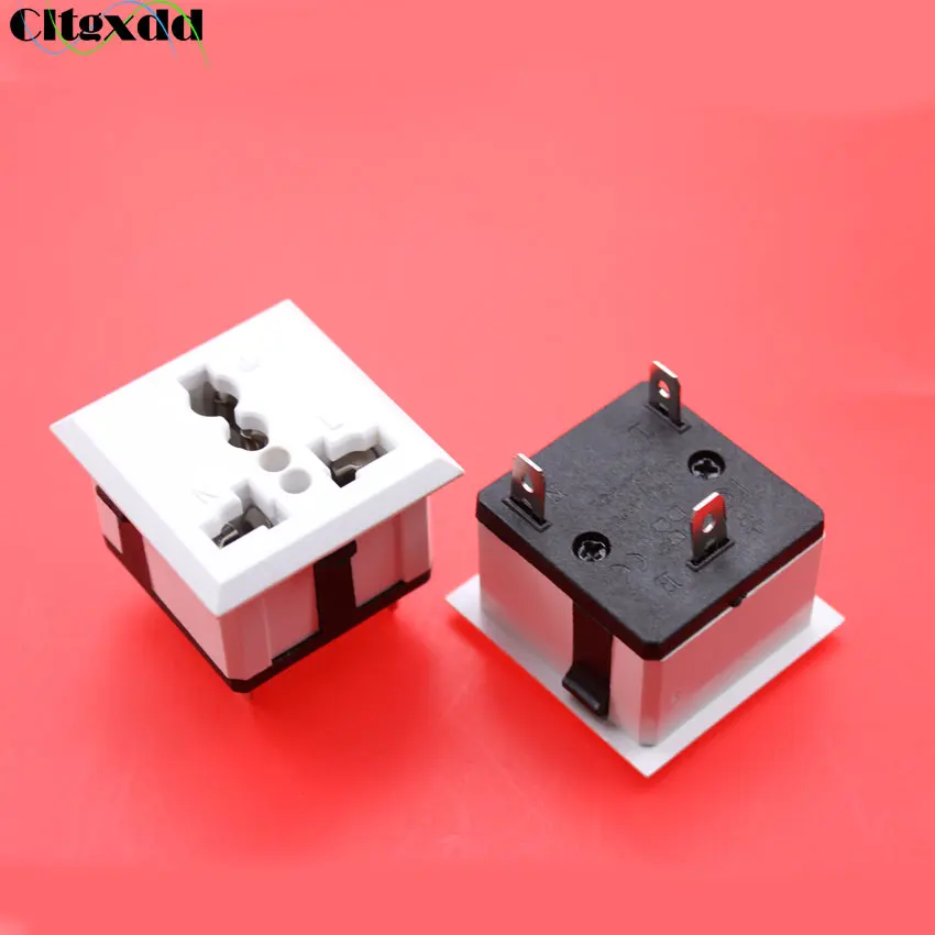 

cltgxdd AC 13A 250V power socket Universal US EU UK AU Europe German Electrical Industrial socket Plug 3 hole outlet socket Plug