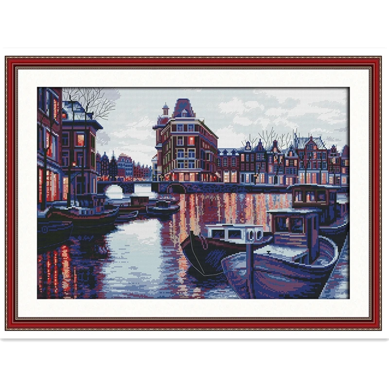 

Harbour DIY Set Chinese Counted Cross Stitch Pattern Embroidery Cross Set Home decoration 11CT 14CT Printed On Canvas Painting