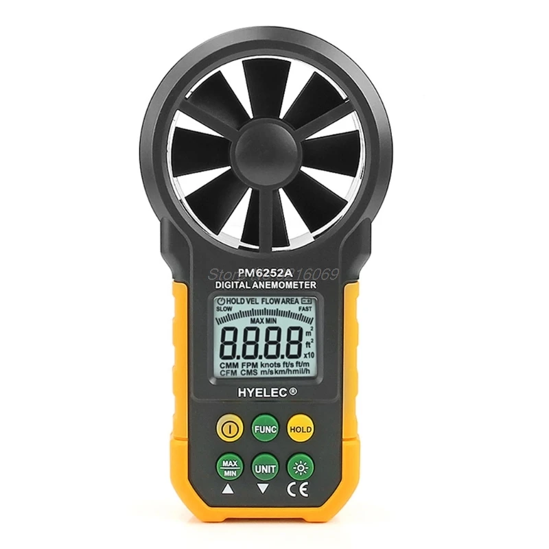 

HYELEC MS6252A Digital Air Speed Anemometer / Air Volume / Air Flow Test Meter