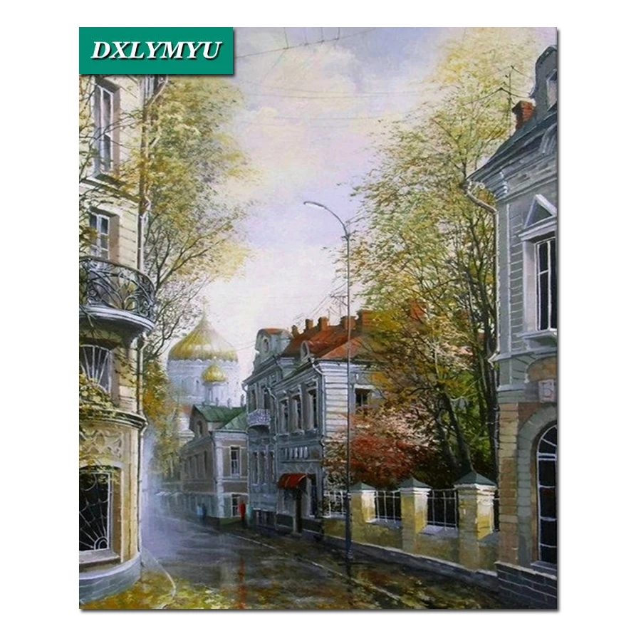 5D Diamond Painting Cross Stitch Romantic str Diamond Mosaic Resin Diamond Embroidery Needlework Full Square Home Decoration