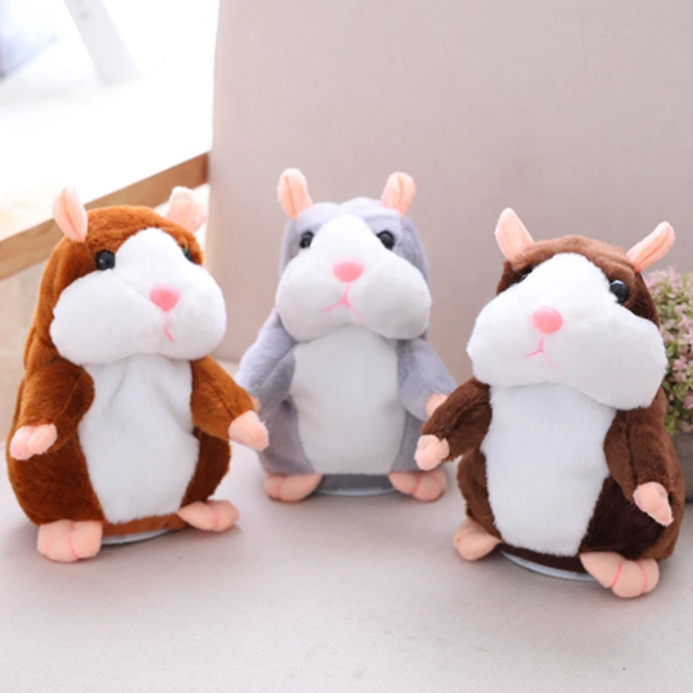 

Hot Talking Hamster Electronic Pet Plush Toy Cute Sound Record Hamster Educational Toy for Kids Birthday Gift for Boy and Girl