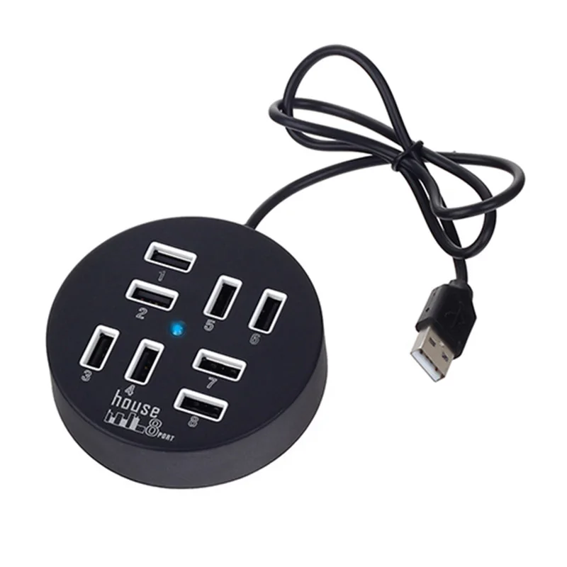 Circular 8 Ports USB Hub 2.0 480Mbps USB 2.0 Hub High Speed Hub USB