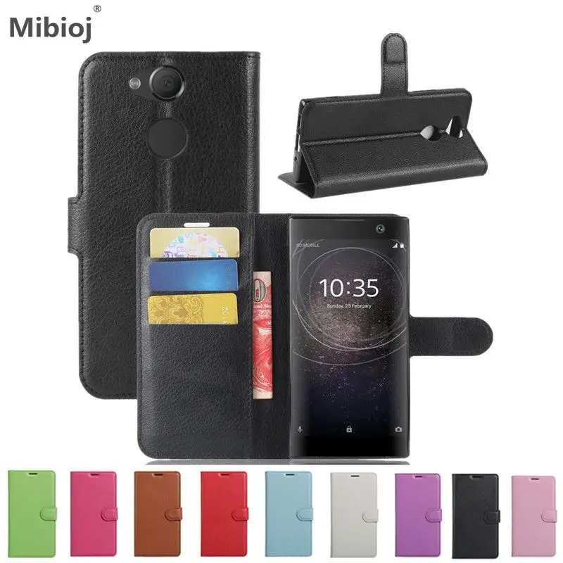 Luxury Flip Leather Case For Sony Xperial XA2 / Ultra Cover Wallet Bags With Card Slots Kickstand Phone Shell Fundas Coque | Мобильные