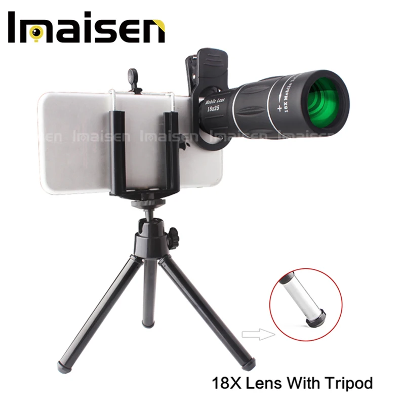 

Mobile phone universal telephoto lens wholesale 18x telephoto lens mobile phone external telescope HD camera