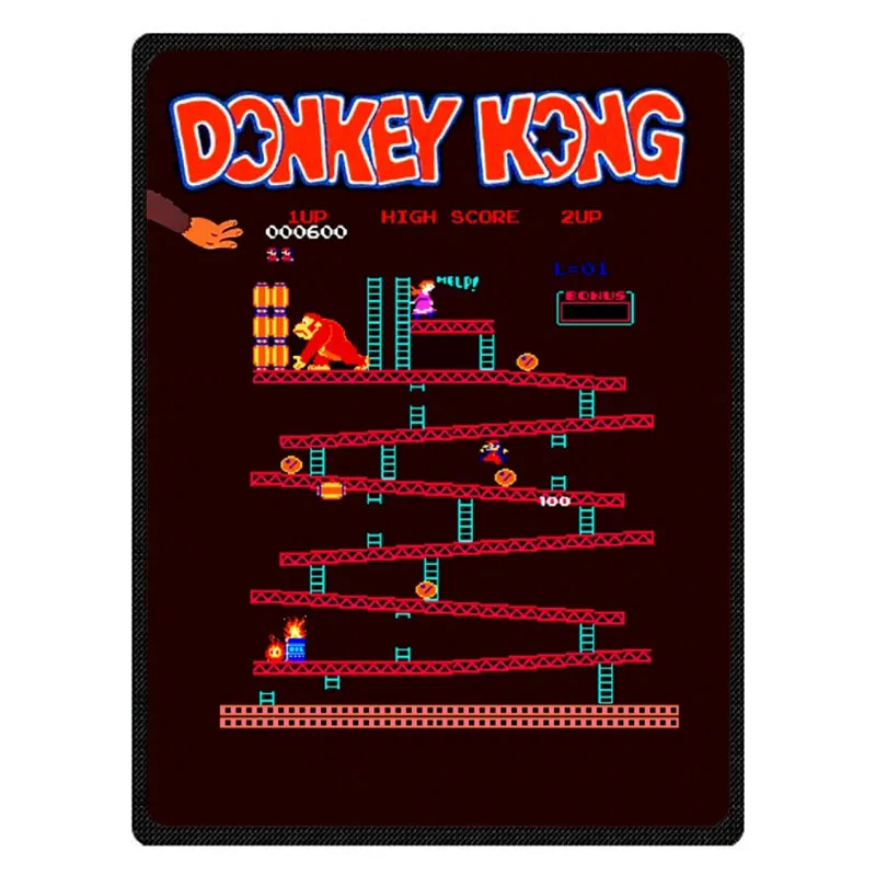 Модные Donkey Kong узор лето кондиционер Одеяло s нежно-коралловый флис бросить Одеяло зима постельные принадлежности - Цвет: 1