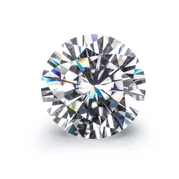 

Loose Moissanite Stone EF Color 9.5mm Round Brilliant Cut VVS Clarity Gemstone