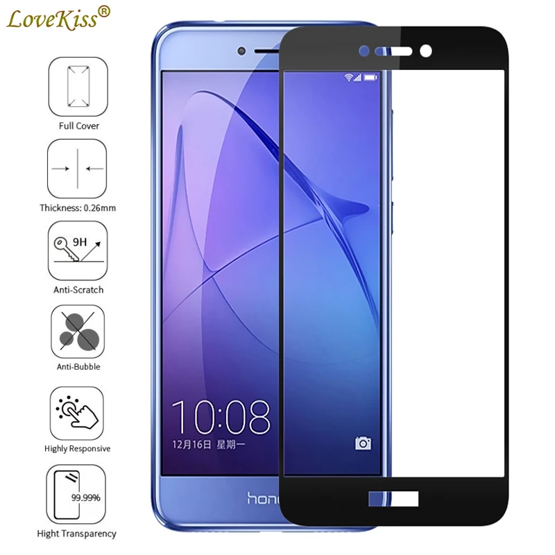 Honor 6A Полное покрытие экрана стеклянная пленка для Huawei Pro 6 A DLI-TL20R защита чехол с