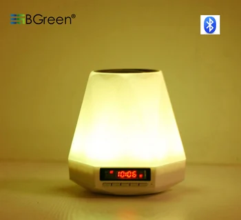 

BGreen Mini Bluetooth Wireless Color LED lighting Speaker Portable Clock MP3 Speaker Support Cell Phone Hands Free Call SD card