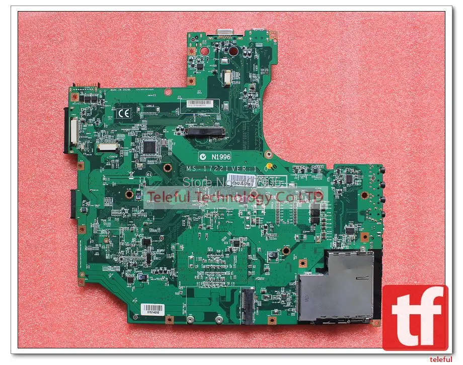 Ms 1722 frete grátis! Placa mãe para MSI GX720 MS 17221 modelo 100