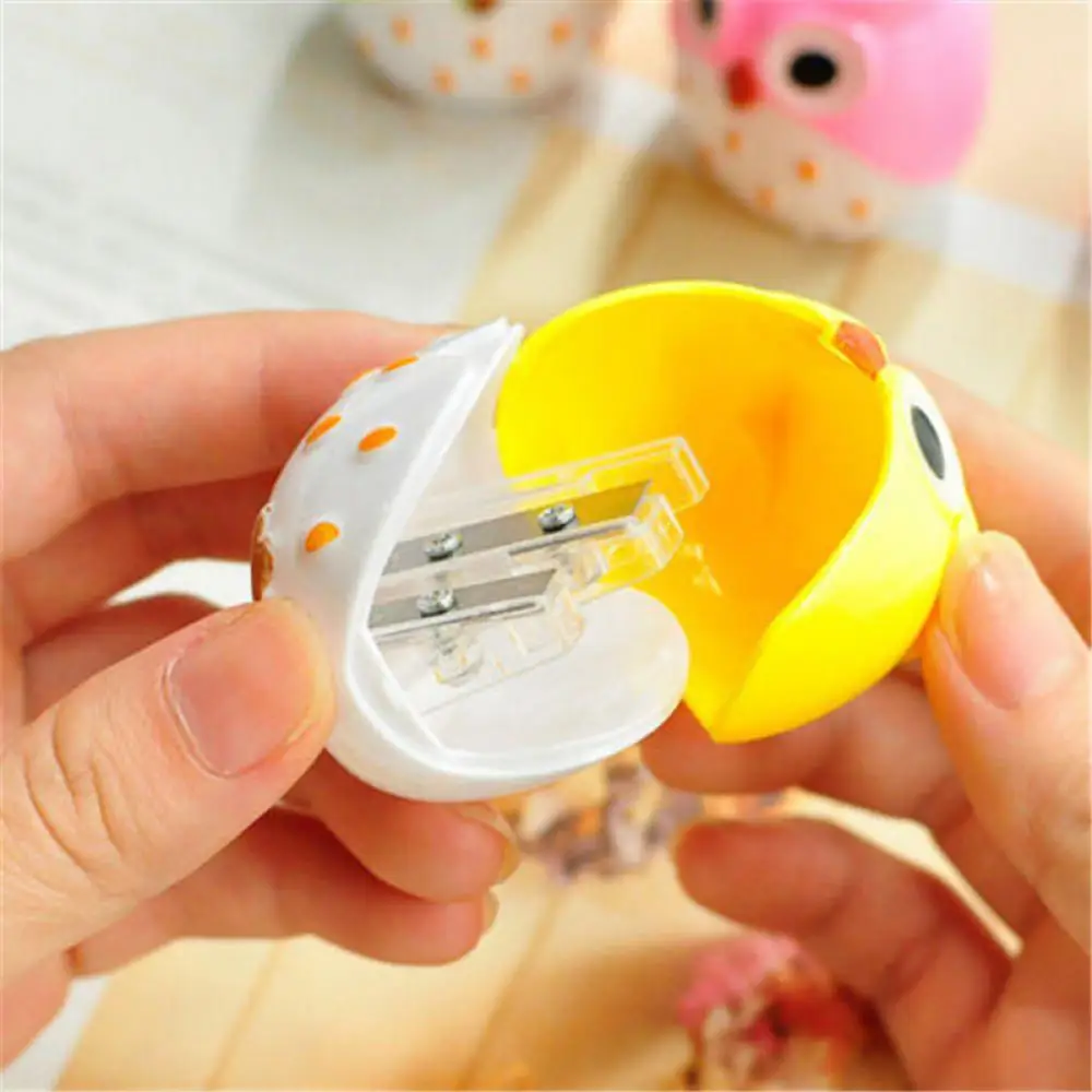 4Color Cute Owl Pattern Pen Pencil Sharpener Home School Kid's Desk Stationery 4Color Cute Owl Pattern Pen Pencil Sharpener Home School Kid's Desk Stationery
