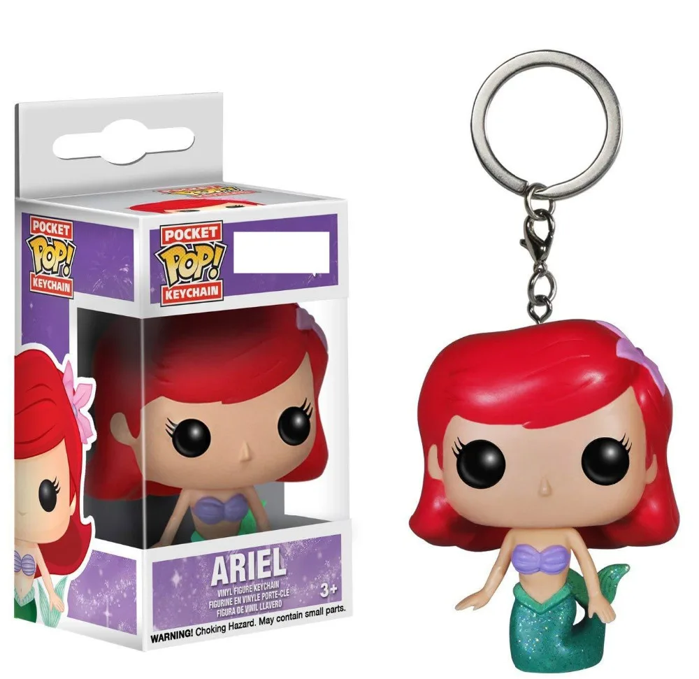 

Funko POP the little mermaid ARIEL keychain toy pvc action Figure Collection Toys for children with box