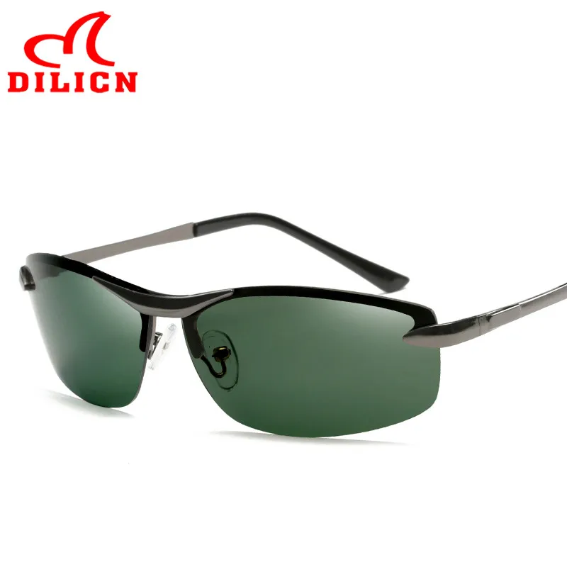 Buy Dark Green Lens Night Driving Sunglasses Men
