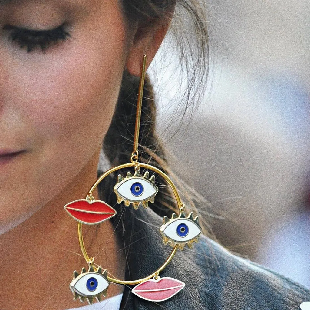 Diomedes 2019 Bohemian Women Fashion Hollow Out Big Hot Sale High Quality Metal Alloy Material Earrings Female 19MAR19