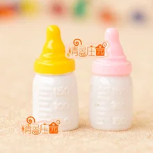 Мини кукольный домик Миниатюрные аксессуары для мини-мебели из двух милых маленьких бутылок смолы