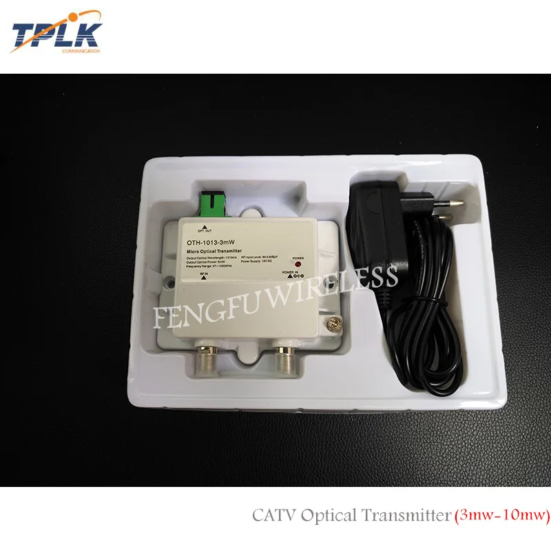 10 шт. 12 в CATV мини микро оптический передатчик 47-1000 МГц 1310nm(1550nm) Оптическое волокно SM FTTH OTH-1013-10mW