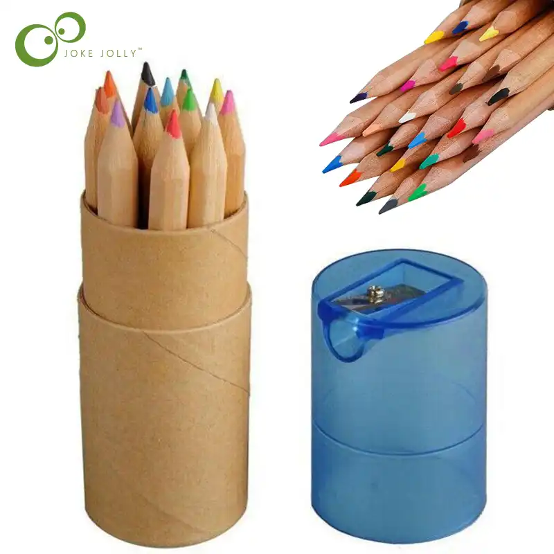 12pcs Box Mini Crayons Pencils Creative Stationery Cute Bear Pencils For School Girl Boy Colored Pencils Painting Toys Gyh Drawing Toys Aliexpress