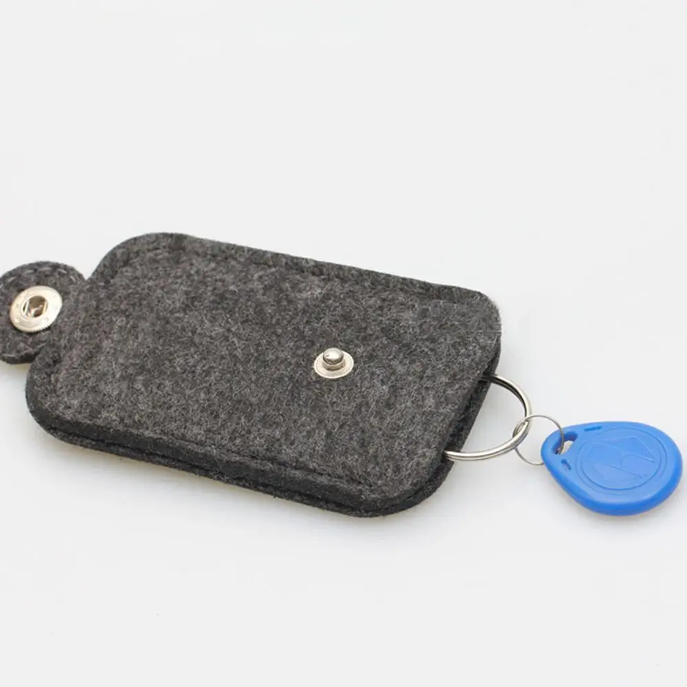 ISKYBOB Горячая роскошное автомобильное портмоне для ключей для мужчин и женщин шерстяной войлок брелок карманные ключи Органайзер сумка-чехол