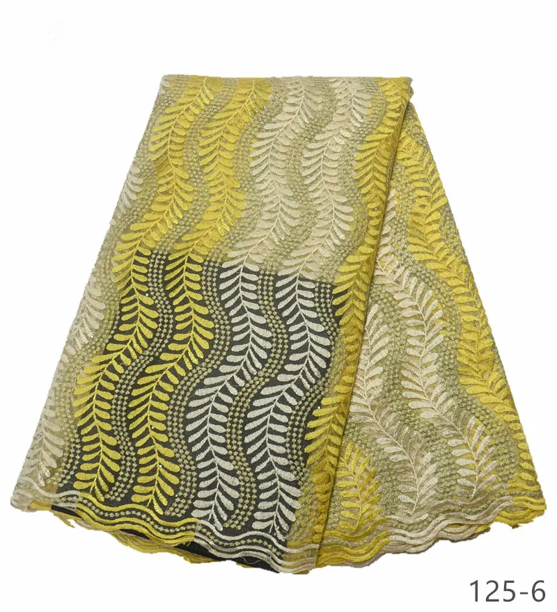 

african lace fabrics 5yard yellow guipure lace fabric 2019 high quality african cord lace fabric for wedding dresses 125