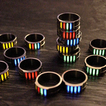 

22mm Titanium Alloy Tritium Tube Tritium Gas EDC Luminous Rings Creative Gifts Necklace Outdoor Camping Equipment Accessories