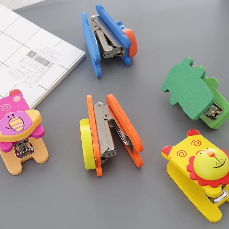 1 шт. мини степлер с мультяшными животными|mini stapler|manual staplerschool stapler |